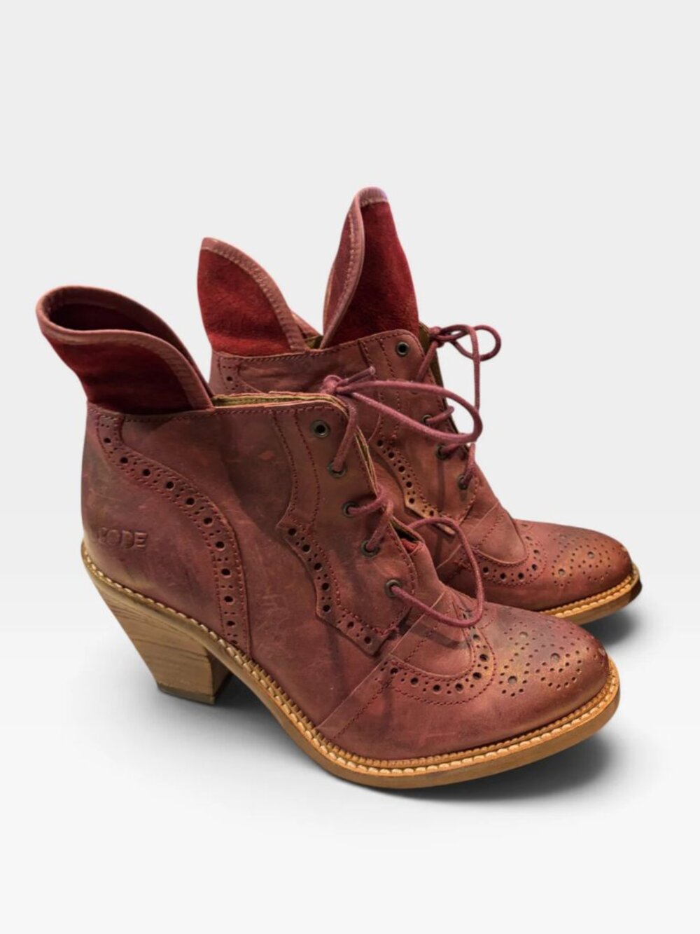 Dkode Burgundy Booties, 37